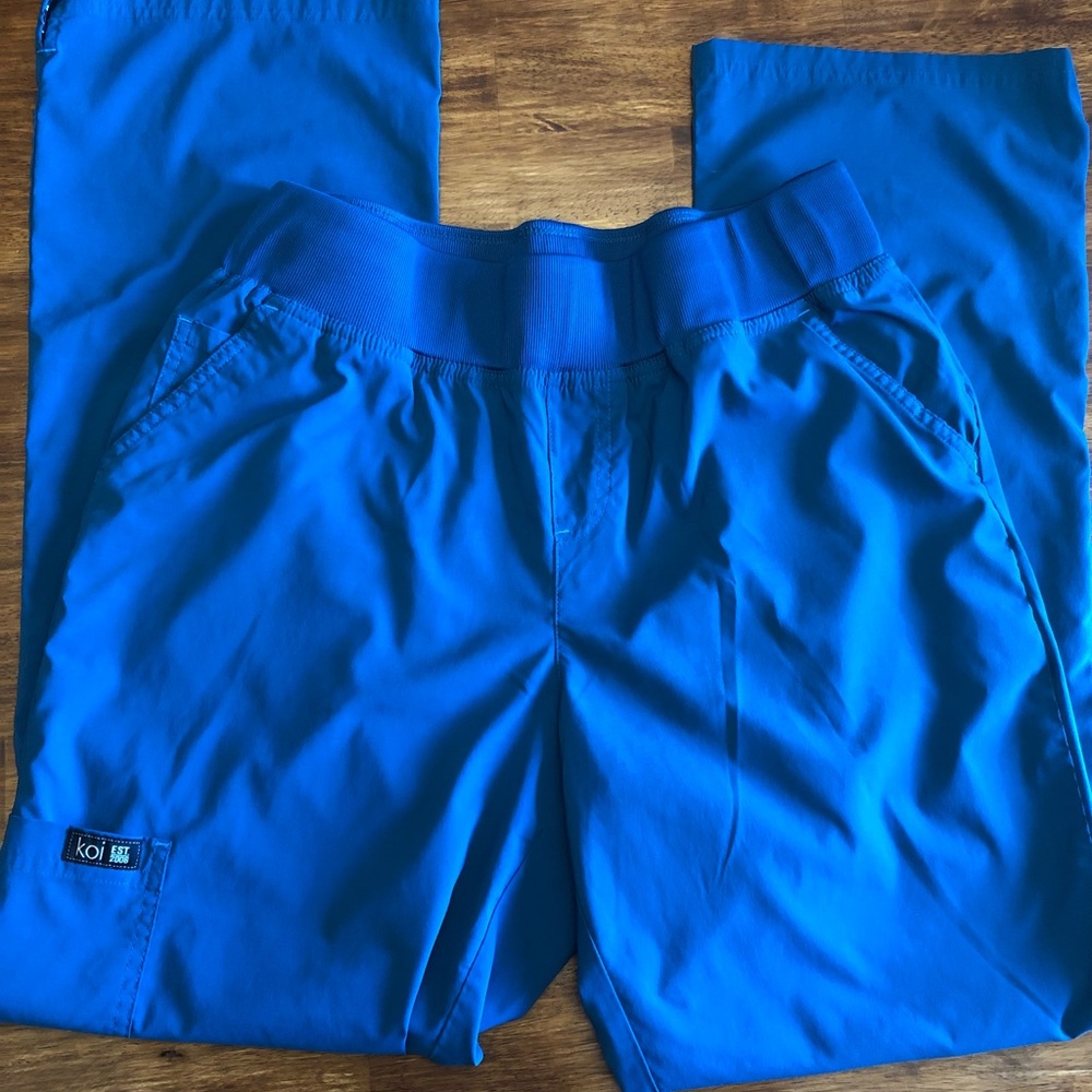 Koi Basics Laurie Scrub Pant Caribbean blue size large